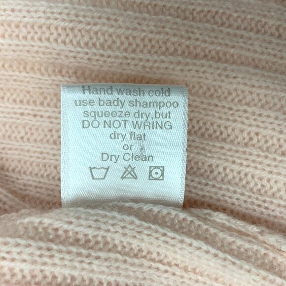 P. Jamas 100% Cashmere Baby Pink Bed Jacket Size S - Picture 15 of 16